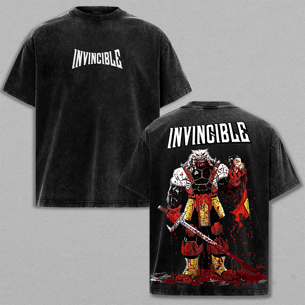 Battle Beast Washed Tee – Invincible Graphic T-Shirt, Savage Warrior Aesthetic Brutal Battle Energy Streetwear Alpha Fighter Vibe Trendy Hype Fashion Gift