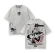 Nobara Kugisaki Jujutsu Kaisen Rose Graphic Vintage Washed Oversized T Shirt