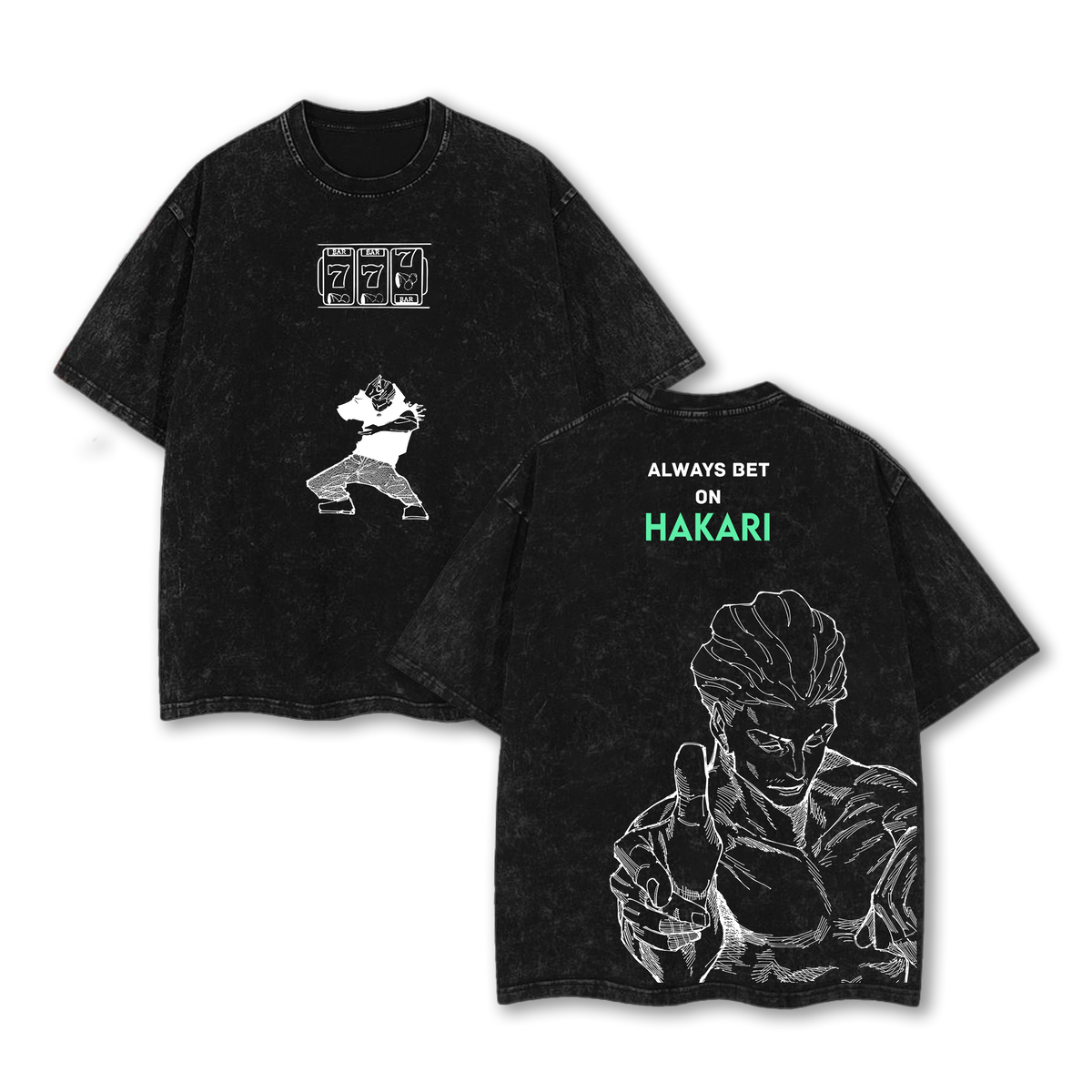 Hakari Kinji Jujutsu Kaisen Vintage Washed Oversize T-Shirt