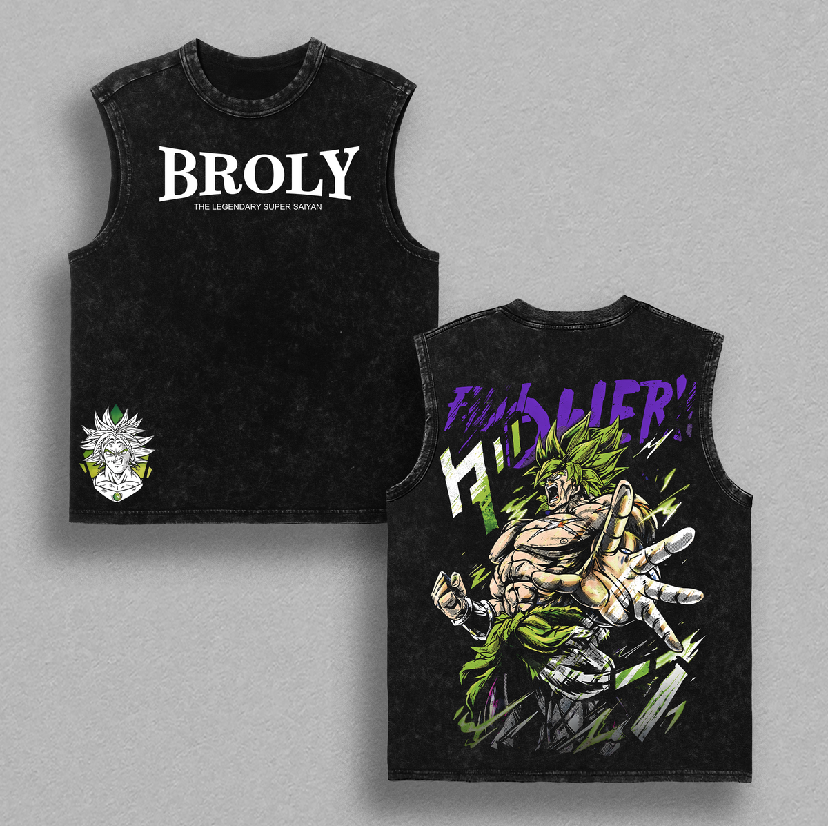 Broly The Legendary T-Shirt, Tank Top, Hoodie, Sweatshirt Anime Vintage Washed Graphic Tee DBZ Streetwear Heavy Cotton Shirt for Anime Fans Men Women Gym Pump Cover