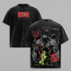 Gon Rage Unleashed Vintage Washed Oversized T-Shirt And Hoodie – Hunter x Hunter Dark Shonen Anime Graphic Tee, Heavyweight Cotton Unisex Streetwear Gift for Anime Fans