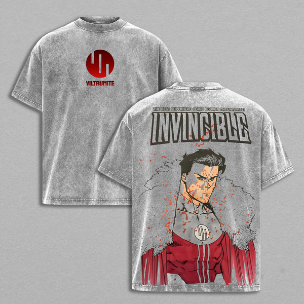 Emperor Mark - Invincible Washed Tshirt, Comics Wash T-Shirt, TV Show Comics Washed T-shirt Heavyweight Cotton, Unisex Shirt Streetwear graphic tshirt Menswear