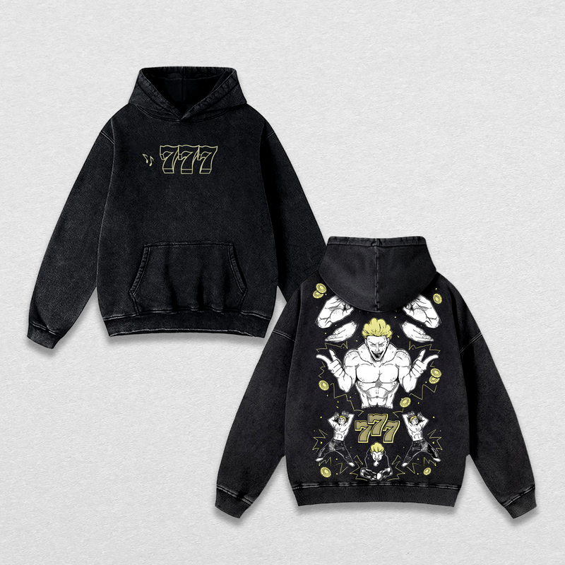 Kinji Hakari Jackpot T-Shirt – Vintage Washed Jujutsu Kaisen Season 3 Tee