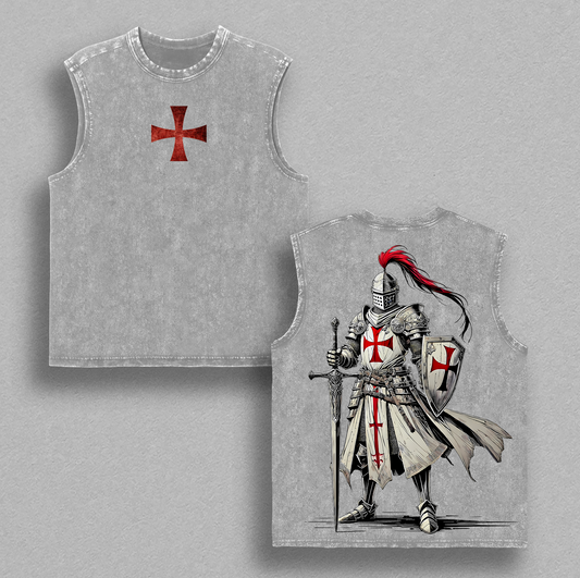 Crusader Knight Christian Knight Templar T-Shirt, Sweatshirt, Hoodie Vintage Washed, Crusader Armor of God Tee, Jesus Warrior Cross Graphic Shirt, Religious Faith Top, Christian Apparel Gift , Church Outfit