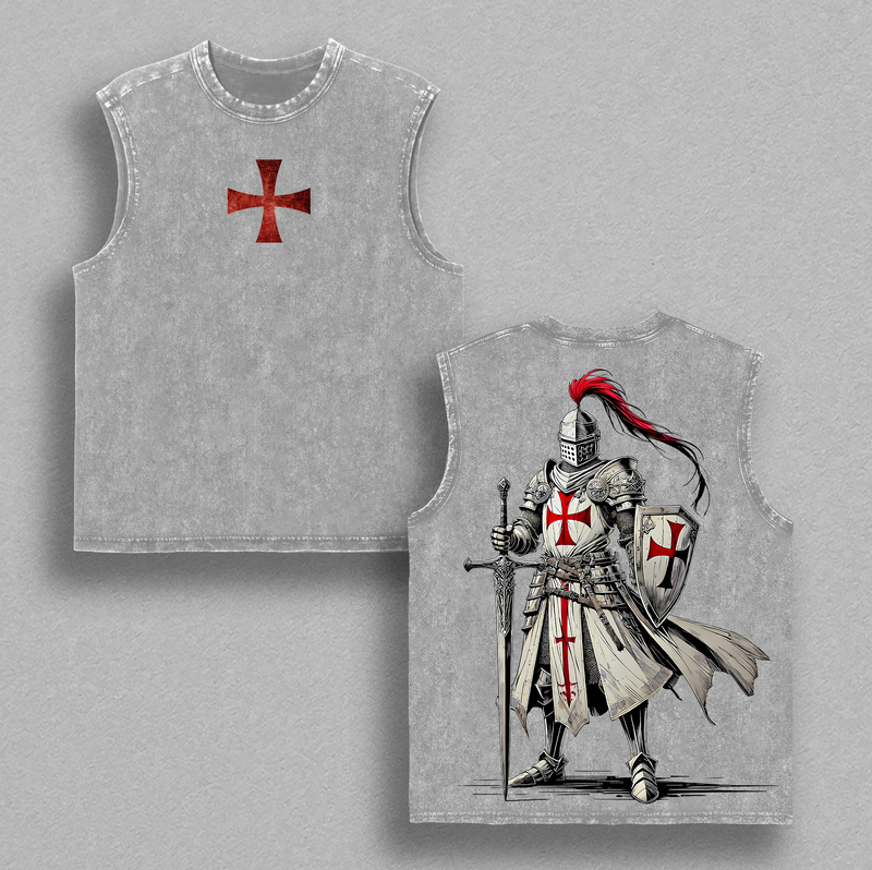 Crusader Knight Christian Knight Templar T-Shirt, Sweatshirt, Hoodie Vintage Washed, Crusader Armor of God Tee, Jesus Warrior Cross Graphic Shirt, Religious Faith Top, Christian Apparel Gift , Church Outfit