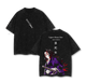 Kokushibo Moon Breathing Demon Slayer Washed Oversized T-Shirt