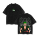 Asura Zoro Washed Vintage T-Shirt | Inspired by the Legendary Three-Sword Style Warrior | Demon God Power Graphic Tee | Anime Streetwear for One Piece Fans