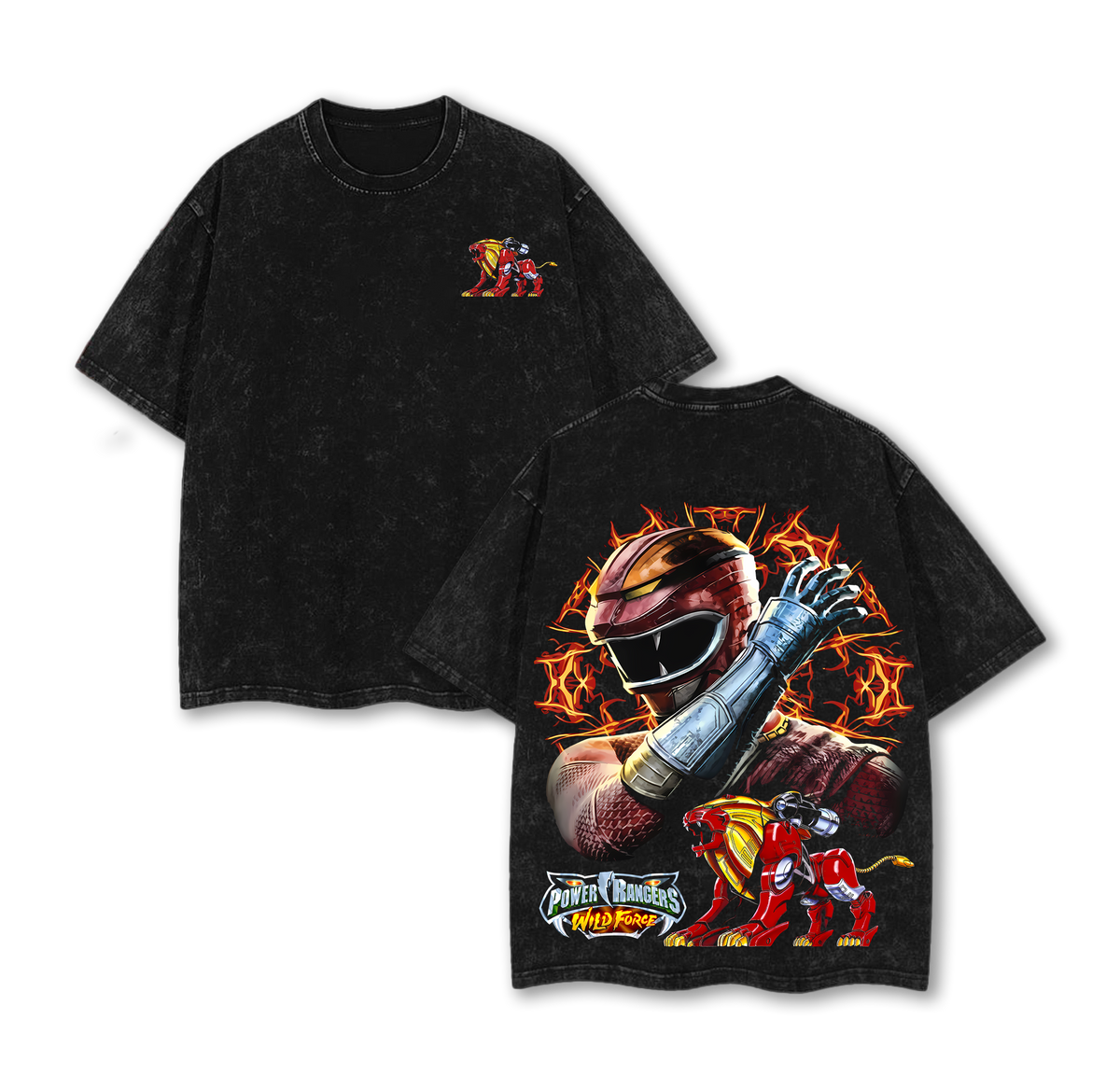 Power Rangers Wild Force Red Lion Ranger T-Shirt