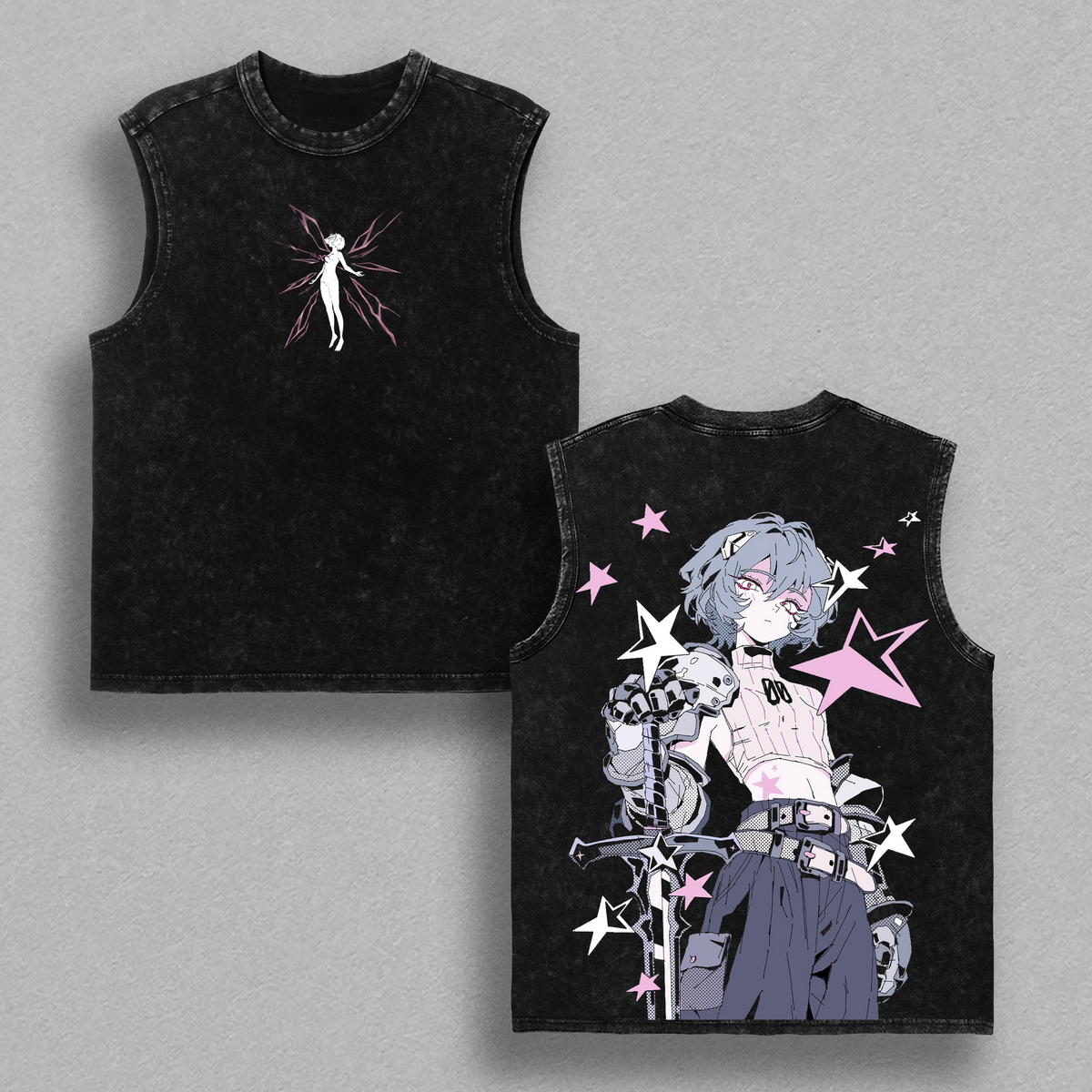 Rei Ayanami Cybercore shirt - Neon Genesis Evangelion Anime Vintage Washed Tee