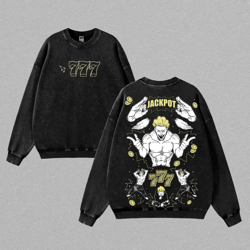 Kinji Hakari Jackpot T-Shirt – Vintage Washed Jujutsu Kaisen Season 3 Tee