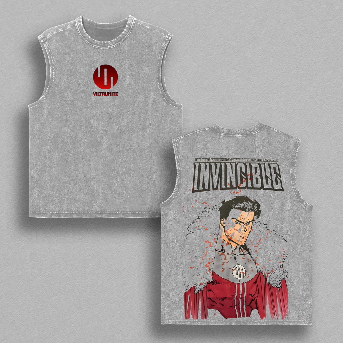 Emperor Mark - Invincible Washed Tshirt, Comics Wash T-Shirt, TV Show Comics Washed T-shirt Heavyweight Cotton, Unisex Shirt Streetwear graphic tshirt Menswear
