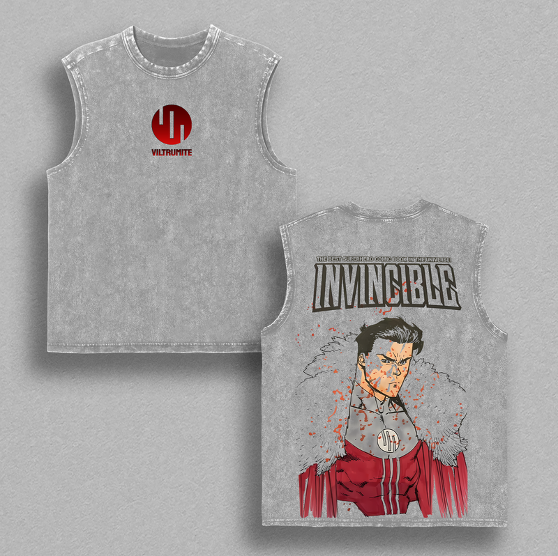 Emperor Mark - Invincible Washed Tshirt, Comics Wash T-Shirt, TV Show Comics Washed T-shirt Heavyweight Cotton, Unisex Shirt Streetwear graphic tshirt Menswear