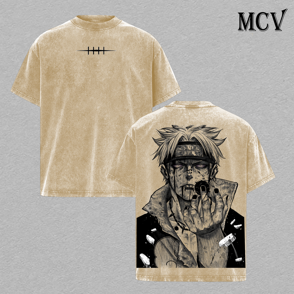 Pain Nagato T-Shirt, Naruto Anime Tee, Akatsuki God Complex Graphic Vintage Washed Tee