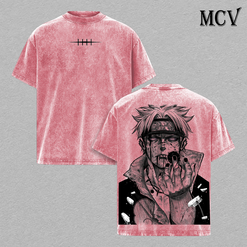 Pain Nagato T-Shirt, Naruto Anime Tee, Akatsuki God Complex Graphic Vintage Washed Tee