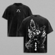Hunter x Hunter Gon Freecs Range Anime Double Printed Vintage Washed Tee Unisex Oversize Heavyweight Cotton T-shirt for Anime Fans and Lovers