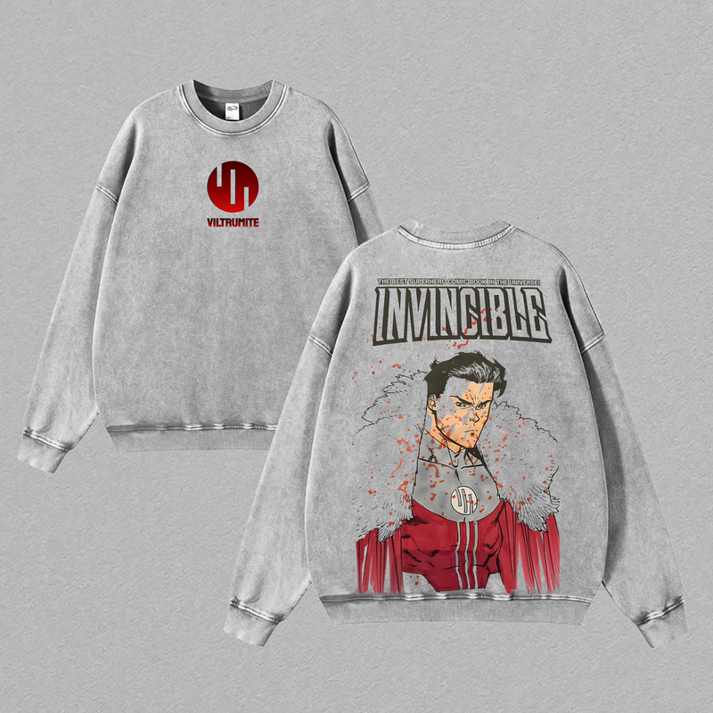 Emperor Mark - Invincible Washed Tshirt, Comics Wash T-Shirt, TV Show Comics Washed T-shirt Heavyweight Cotton, Unisex Shirt Streetwear graphic tshirt Menswear