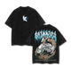 Grimmjow Bleach Vintage Washed Oversized T-Shirt – Arrancar 6 Anime Graphic Tee
