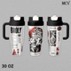 Broly DBZ Tumbler 17oz 24oz 30oz, Premium Insulated Stainless Steel Travel Mug with Lid and Handle, Broly SuperSaiyan Anime Graphic Design, Reusable Coffee Water Cup, Gift for DBZ Fans