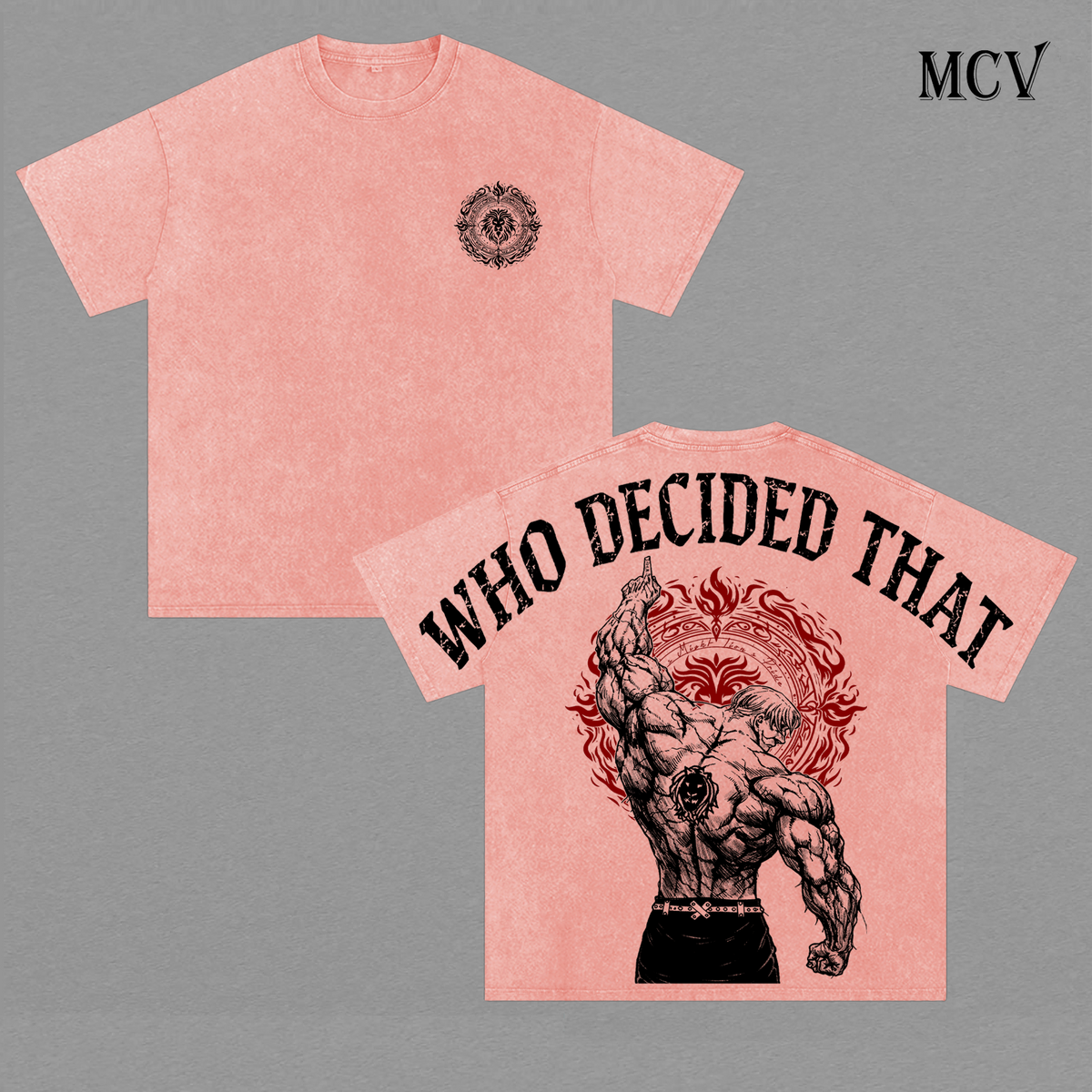 Escanor The Lion Sin Vintage Washed T-Shirt, Sunshine Power Anime Graphic Tee, Seven Deadly Sins Pride Warrior Streetwear Heavy Cotton