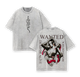 Retro Boa Hancock One Piece Washed Tee, Oversized Heavyweight Cotton Anime Streetwear Graphic Shirt