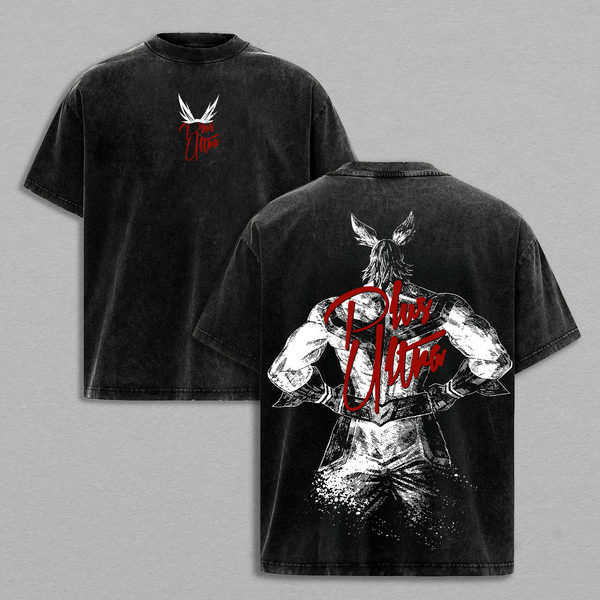 All Might My Hero Academia Oversized T-Shirt & Hoodie | Vintage Washed Anime Graphic Tee Heavyweight Cotton Streetwear Large Back Print Manga Design Unisex Relaxed Fit Gym Pump Cover Boku No Hero Academia Shirt for Fans