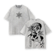 Akaza vs Koyuki Tee Washed – Demon Slayer Kimetsu no Yaiba Vintage Washed Oversized Heavy Cotton T-Shirt