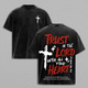 Proverbs 3:5 Bible Verse T-Shirt Washed, Trust in the Lord with All Your Heart Christian Shirt, Faith and Scripture Graphic Tee, Religious Jesus Apparel, Easter Outfit, Church Outfit Gift for Believers
