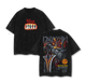 Megazord Mighty Morphin Power Rangers Anime Double Printed Vintage Washed Tee