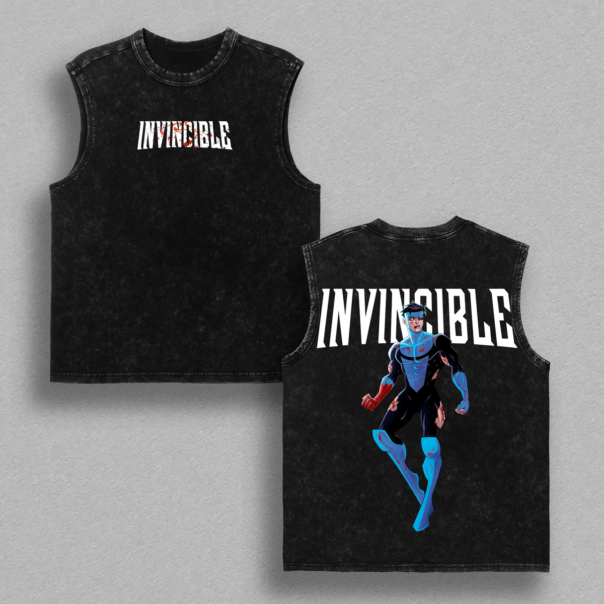Invincible Mark Grayson Washed Shirt, Comic Shirt, TV Show Shirt graphic tees Menswear Top