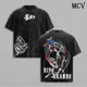 Diego Brando Steel Ball Run Anime Vintage Washed T-Shirt, Dinosaur Rider Graphic Tee, Manga Streetwear Heavy Cotton
