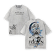Frieren Beyond Journey’s End Tee & Hoodie Washed, Vintage Washed Heavy Cotton Oversized Anime Manga Hoodie T-Shirt Set, Retro Unisex Streetwear Graphic Top, Fantasy Healing Journey Edition, Japanese Anime Merch
