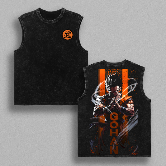 ''Gohan Beast'' Tee | DBZ Super Graphic Tee | Oversized Washed Anime Shirt | Powerful ''Gohan'' Transformation Print | Unisex Heavyweight Streetwear | Gift for anime Fans