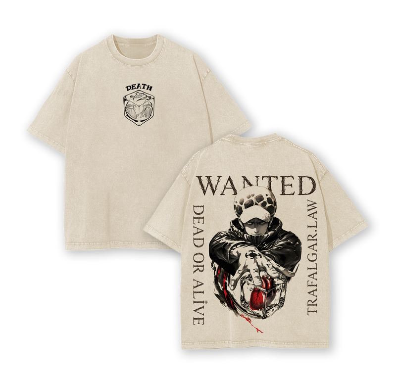 Trafalgar Law Surgeon of Death Washed Oversized Tee