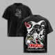 Kakuzu Tee Washed – Naruto Anime Vintage Washed Heavy Cotton Oversized Manga T-Shirt & Hoodie, Double Printed Retro Unisex Streetwear Graphic Top, Akatsuki Dark Ninja Multi-Heart Fighter Edition