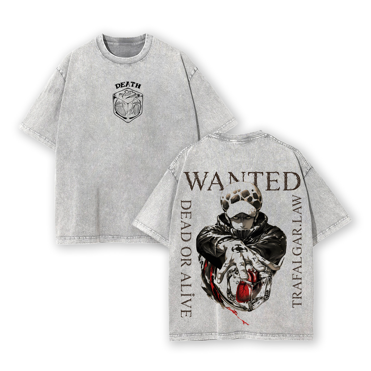 Trafalgar Law Surgeon of Death Washed Oversized Tee