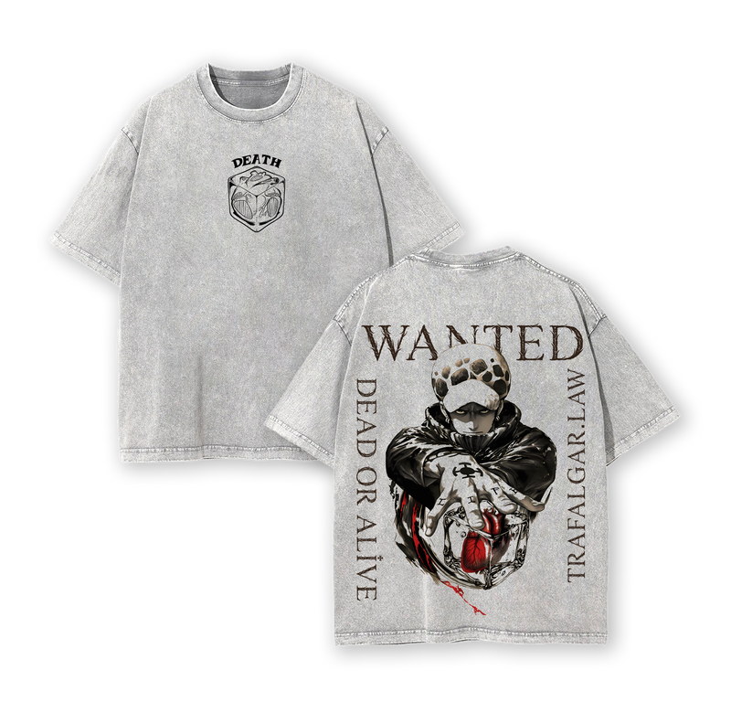 Trafalgar Law Surgeon of Death Washed Oversized Tee