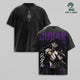 Judar Magi: The Labyrinth of Magic Vintage Washed Heavyweight Cotton T-Shirt, Black Magi Dark Mage Anime Graphic Tee, Double Sided Oversized Streetwear Shirt, Al-Thamen Sorcerer Manga Unisex Fan Gift