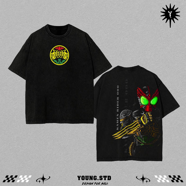 Limited Kamen Rider Tee | Vintage Tokusatsu Streetwear | Superhero Manga Graphic Shirt | Heavyweight Cotton Oversized Tee | Dark Aesthetic Otaku Apparel | Unisex Anime Streetwear