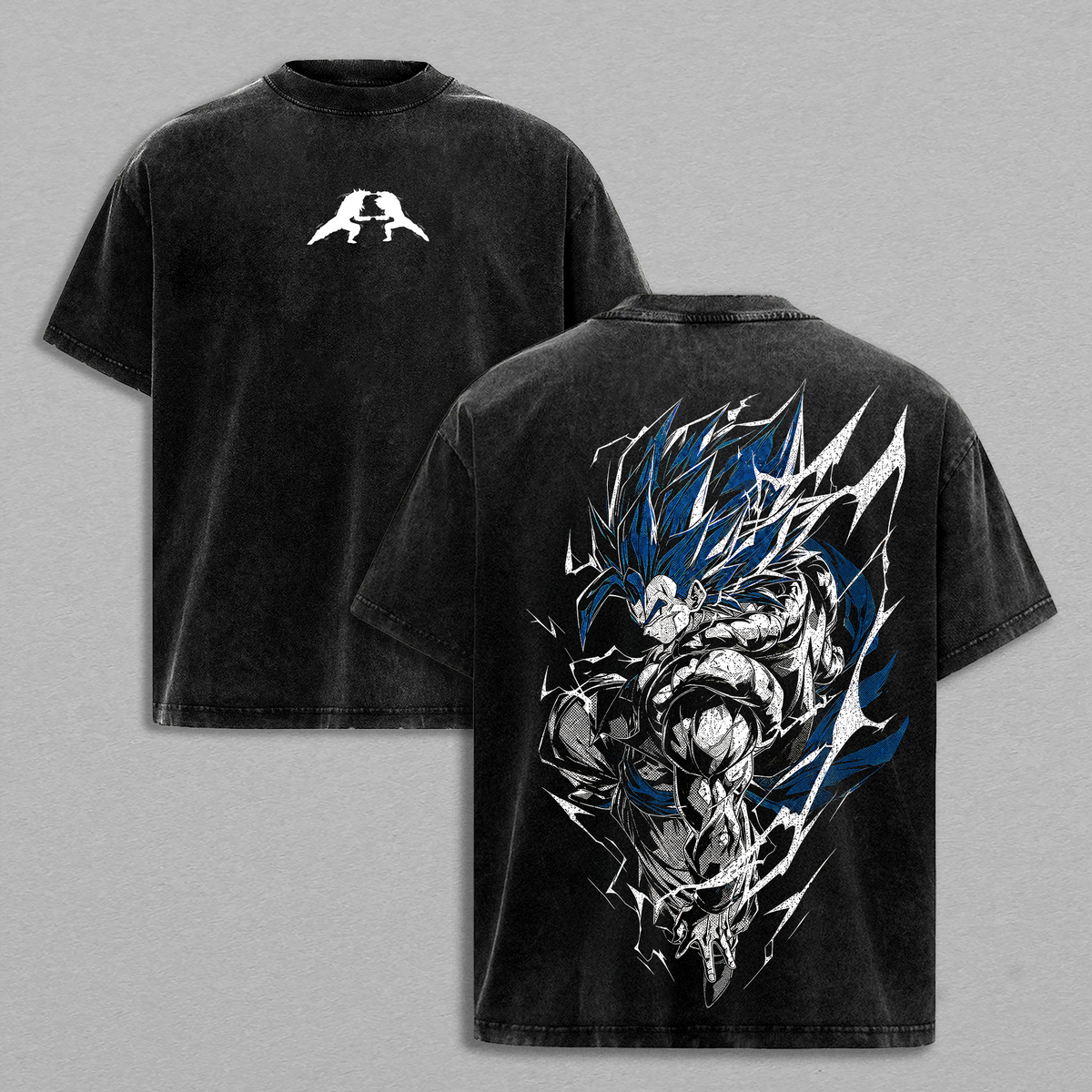 Gogeta - DBZ Graphic Tee Vintage Washed Shirt Unisex Streetwear Anime Merch Fusion Warrior Tee Anime T-Shirt Gift for Anime Lovers DBZ Fans