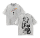 Frieren: Beyond Journey's End Anime Double Printed Vintage Washed Tee Unisex Oversize Heavyweight Cotton T-shirt for Anime Fans and Lovers