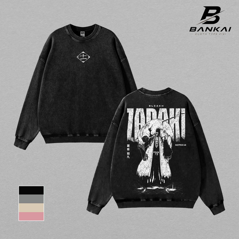 Zaraki Kenpachi Bleach T-Shirt, Soul Reaper Graphic Tee, Vintage Washed Anime Shirt, Hoodie, Sweatshirt, Tank Top, Oversized Streetwear Anime Merch
