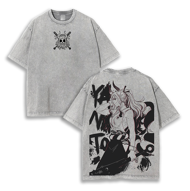 Yamato One Piece Anime  Washed T-Shirt