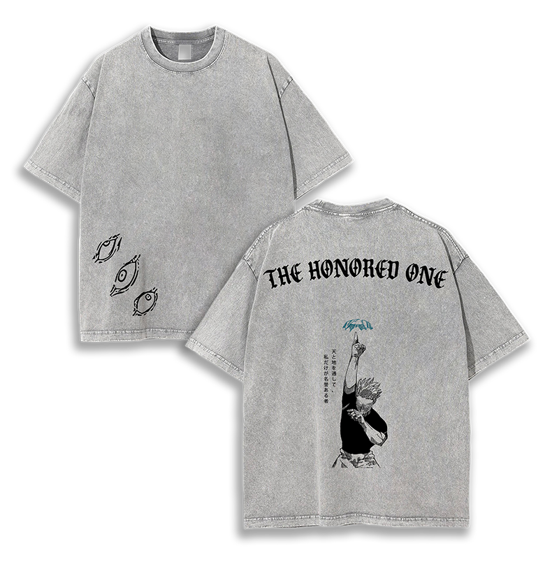 THE HONORED ONE Jujutsu Kaisen Anime Washed T-Shirt