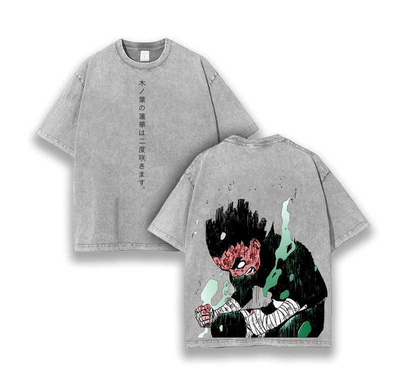 Rock Lee - Naruto Anime Washed T-Shirt