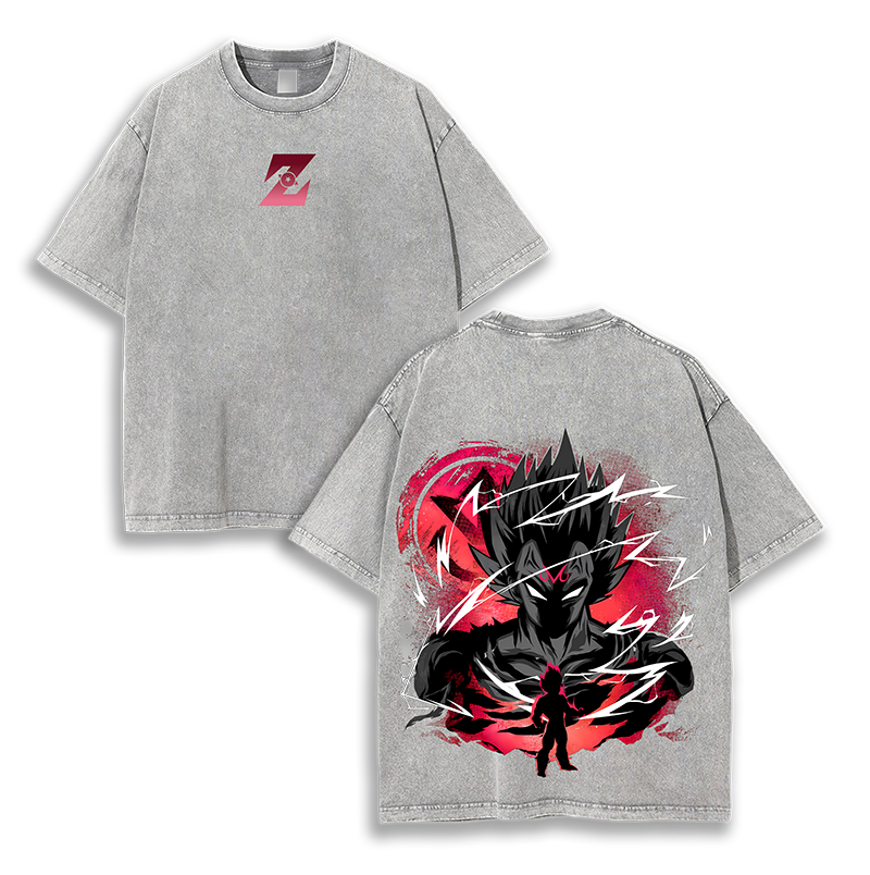Majin Vegeta Super Saiyan Dragon Ball Washed T-Shirt
