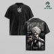 Toshiro Hitsugaya Bleach Vintage Washed Heavyweight Cotton T-Shirt, Hyorinmaru Ice Dragon Soul Reaper Captain Graphic Tee, Double Sided Oversized Manga Streetwear, Unisex Anime Fan Gift