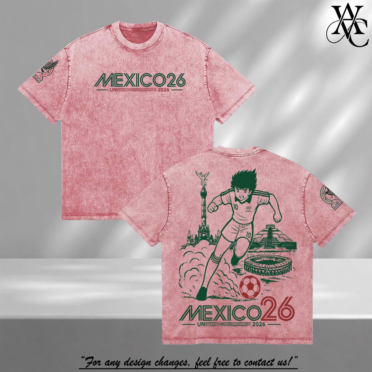 Vintage Mexico Soccer Graphic Washed Tee V2 - New Champions Retro Soccer Bootleg Shirt, 100% Cotton Oversized Streetwear, Mexican Legends Graphic T-Shirt, The Big Tournament 2026 Fans Gift