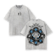 Gojo Satoru Six Eyes Tee Washed – Vintage Oversized Heavy Cotton Jujutsu Kaisen Execution Culling Game The Movie T-Shirt, Double Printed Retro Unisex Streetwear Graphic Top, Menswear Underwear Oversize Anime Manga JJK T-Shirt