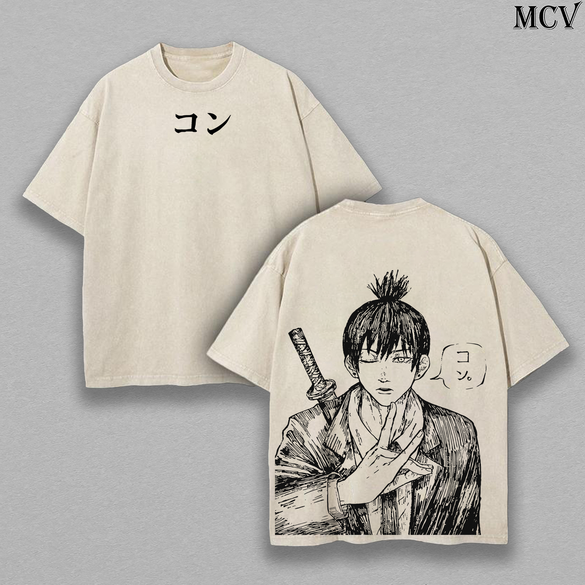 Devil Hunter Aki Hayakawa – Chainsaw Man Vintage Washed Anime Graphic Tee