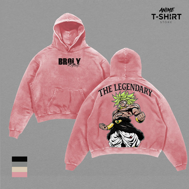 Broly - The Legendary Super Saiyan Graphic Tee, Vintage Washed Anime Shirt, Unisex Streetwear, Gift for DBZ Fans